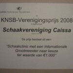 De verenigingsprijs 2008